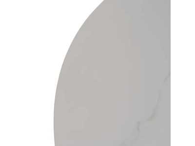 Mesa de jardín redonda extensible con tapa porcelánico - HOREK A
