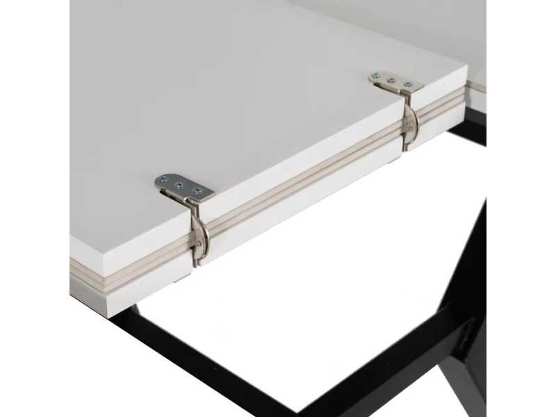 Table de jardin ronde extensible avec plateau en porcelaine - HOREK A