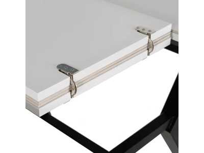 Mesa de jardín redonda extensible con tapa porcelánico - HOREK A