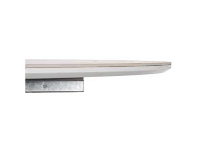 Mesa de jardín redonda extensible con tapa porcelánico - HOREK A