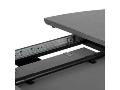 Mesa de jardín redonda extensible con tapa porcelánico - HOREK B Mesa de jardín redonda extensible con tapa porcelánico - HOREK B