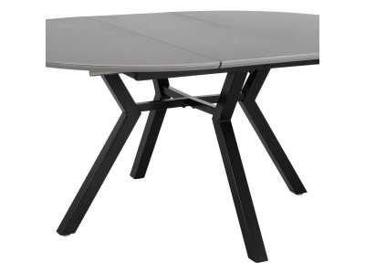 Mesa de jardín redonda extensible con tapa porcelánico - HOREK B Mesa de jardín redonda extensible con tapa porcelánico - HOREK B