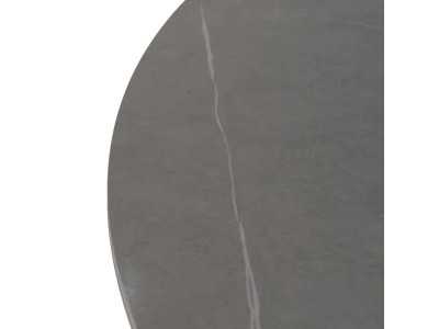 Mesa de jardín redonda extensible con tapa porcelánico - HOREK B Mesa de jardín redonda extensible con tapa porcelánico - HOREK B