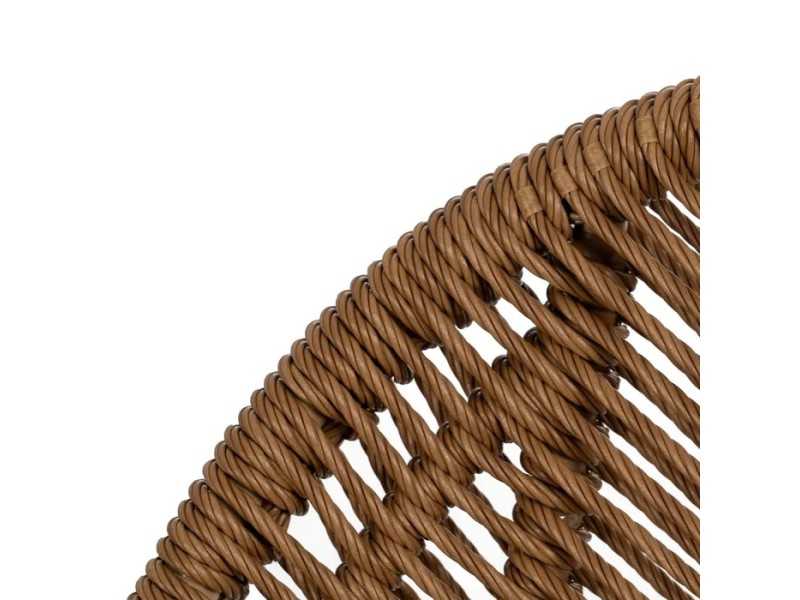 Chaise d'extérieur en acier et polyéthylène - MAISSA