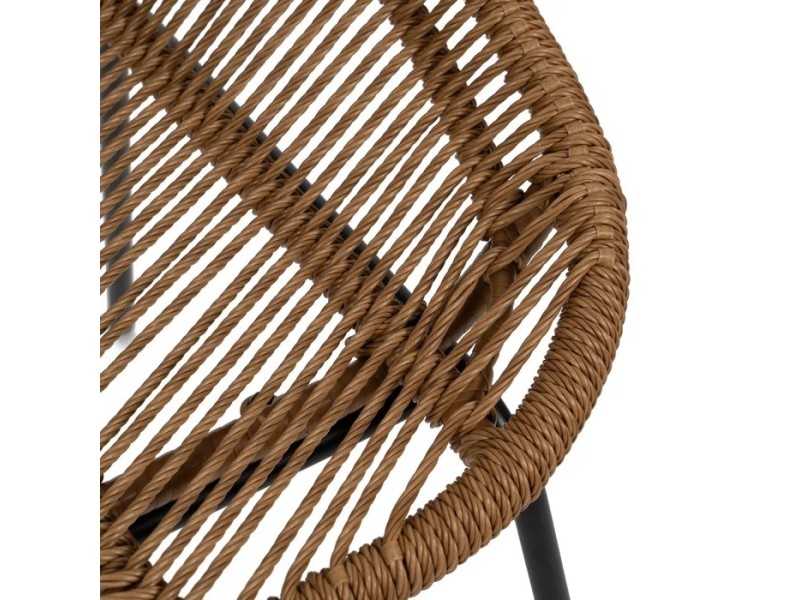 Chaise d'extérieur en acier et polyéthylène - MAISSA