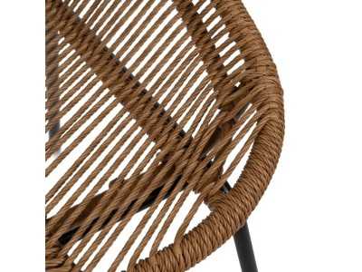 Chaise d'extérieur en acier et polyéthylène - MAISSA Chaise d'extérieur en acier et polyéthylène - MAISSA