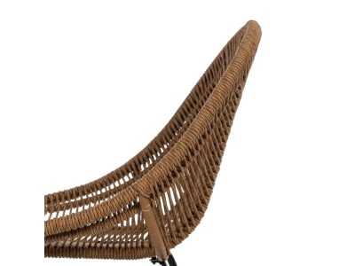 Chaise d'extérieur en acier et polyéthylène - MAISSA Chaise d'extérieur en acier et polyéthylène - MAISSA