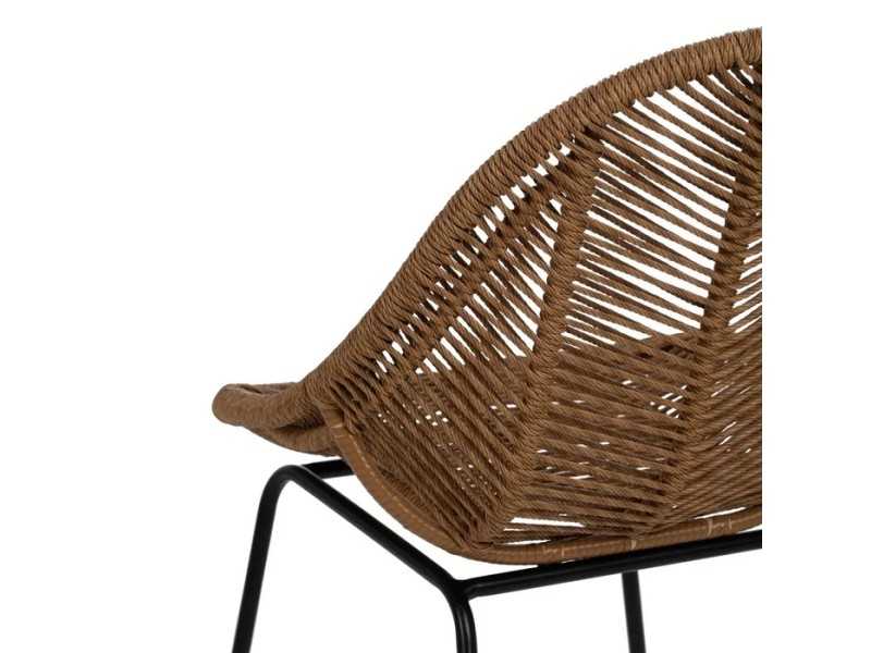 Chaise d'extérieur en acier et polyéthylène - MAISSA