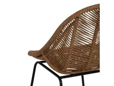 Chaise d'extérieur en acier et polyéthylène - MAISSA Chaise d'extérieur en acier et polyéthylène - MAISSA