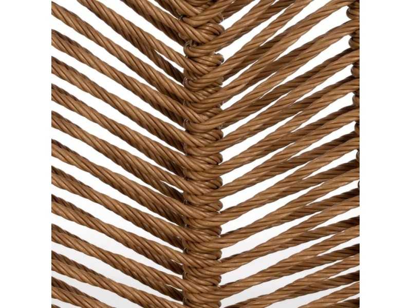 Chaise d'extérieur en acier et polyéthylène - MAISSA