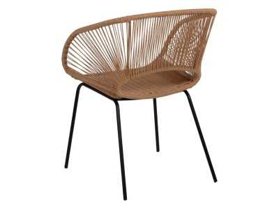 Chaise d'extérieur en acier et polyéthylène - MAYKA Chaise d'extérieur en acier et polyéthylène - MAYKA