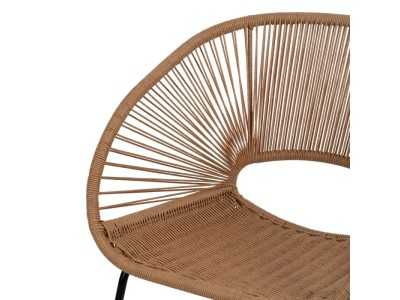 Chaise d'extérieur en acier et polyéthylène - MAYKA Chaise d'extérieur en acier et polyéthylène - MAYKA