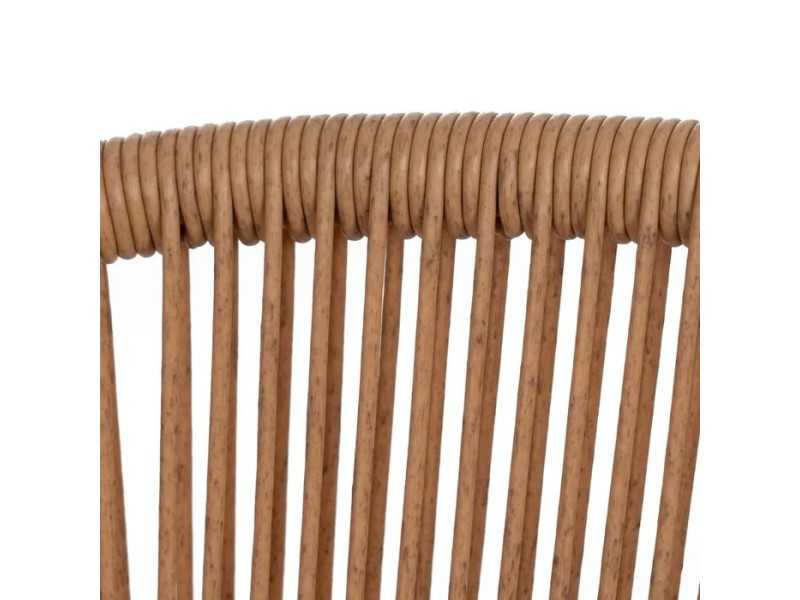 Chaise d'extérieur en acier et polyéthylène - MAYKA