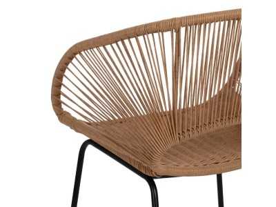 Chaise d'extérieur en acier et polyéthylène - MAYKA Chaise d'extérieur en acier et polyéthylène - MAYKA
