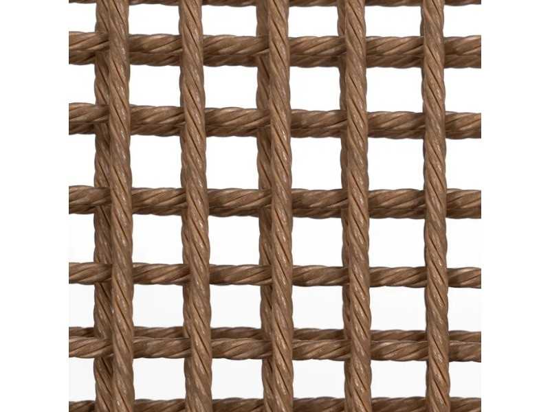 Silla de exterior con brazos en acero y polietileno - MALLORCA BEIGE