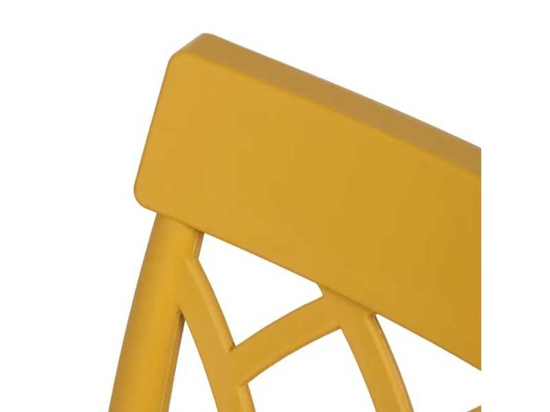 Chaise d'extérieur en polypropylène - WIESEN AMARILLO