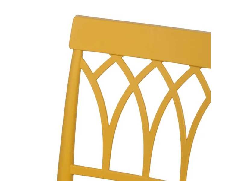 Chaise d'extérieur en polypropylène - WIESEN AMARILLO