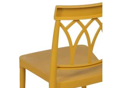 Chaise d'extérieur en polypropylène - WIESEN AMARILLO Chaise d'extérieur en polypropylène - WIESEN AMARILLO