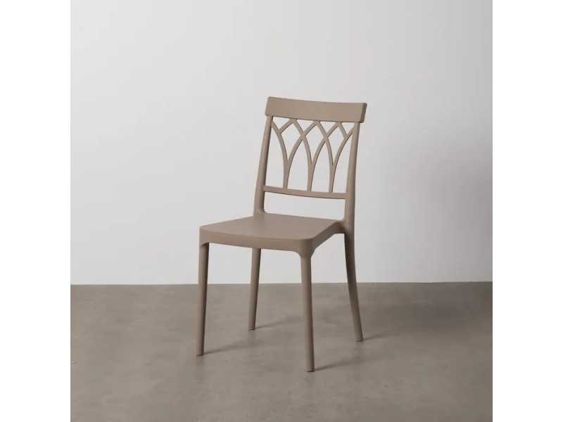 Silla para exterior de polipropileno - WIESEN TAUPE