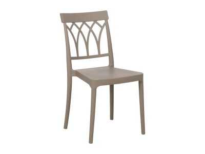 Chaise d'extérieur en polypropylène - WIESEN TAUPE Chaise d'extérieur en polypropylène - WIESEN TAUPE