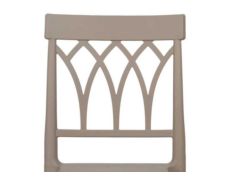 Silla para exterior de polipropileno - WIESEN TAUPE