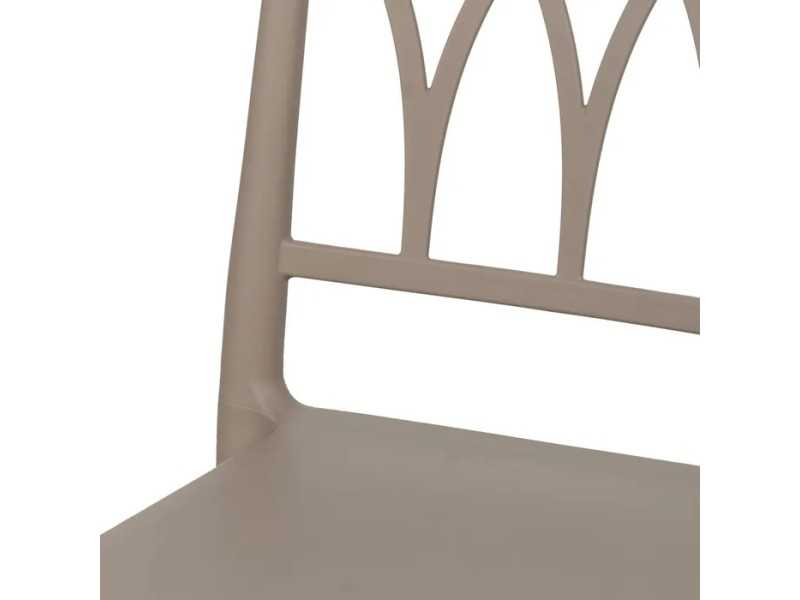 Chaise d'extérieur en polypropylène - WIESEN TAUPE