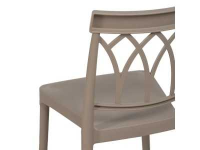 Chaise d'extérieur en polypropylène - WIESEN TAUPE Chaise d'extérieur en polypropylène - WIESEN TAUPE