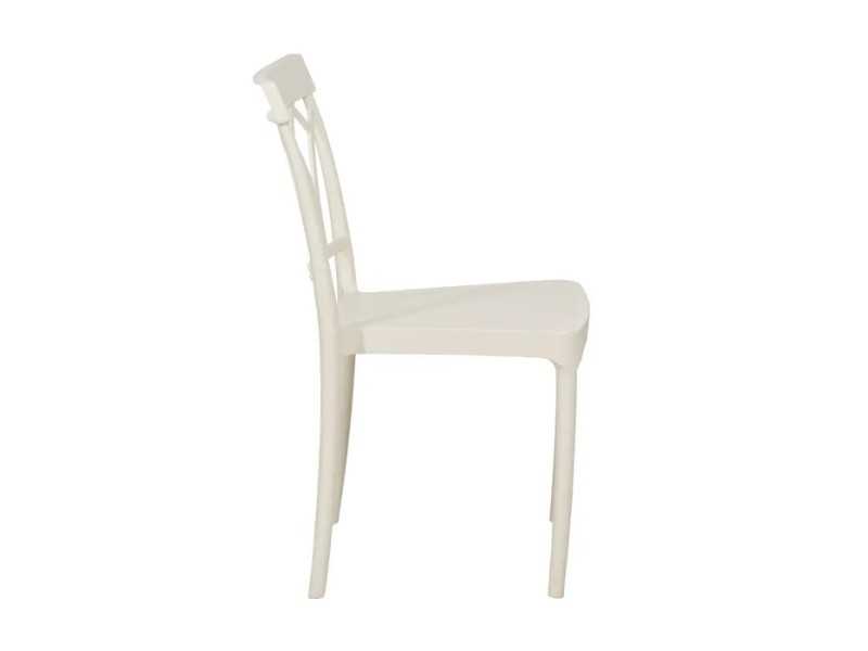 Chaise d'extérieur en polypropylène - WIESEN BLANCO