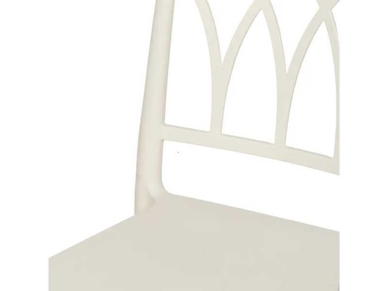 Chaise d'extérieur en polypropylène - WIESEN BLANCO