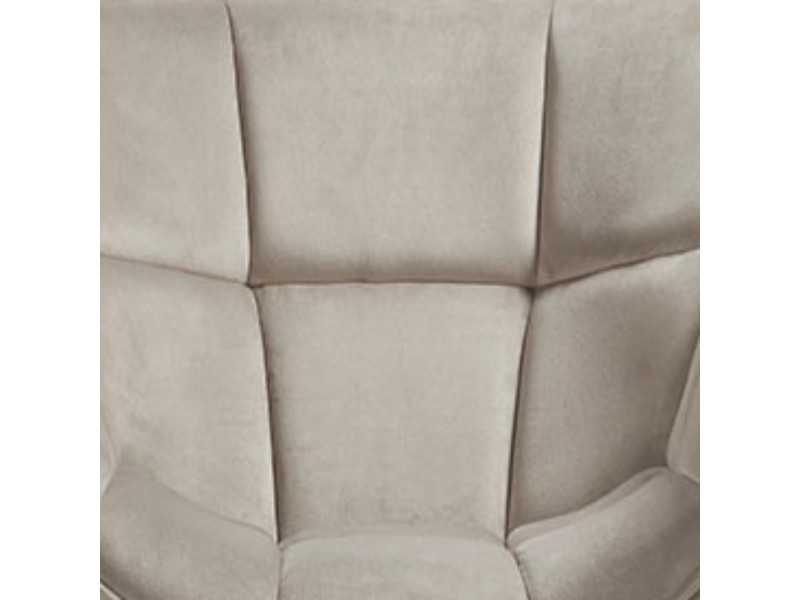 Fauteuil design moderne avec structure en acier laqué - ALIZÉE GRIS