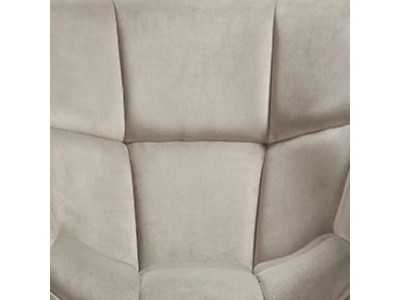 Modern design armchair with lacquered steel frame - ALIZÉE GRIS
