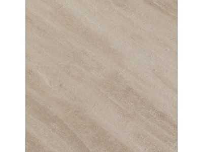 Table à manger extensible avec plateau en porcelaine et base en acier inoxydable et bois - ARAN