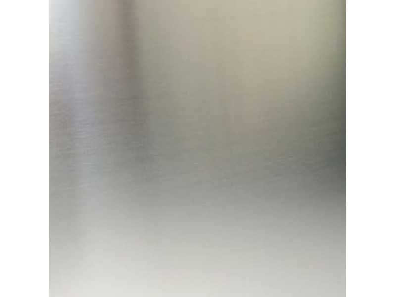 Walnut console with 1 drawer and stainless steel base - MOZART