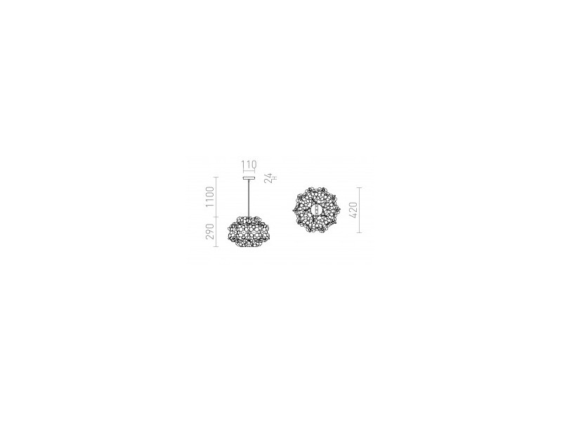 Designer pendant lamp - FIESTA