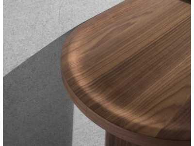 Console ovale en noyer - BAYEAUX