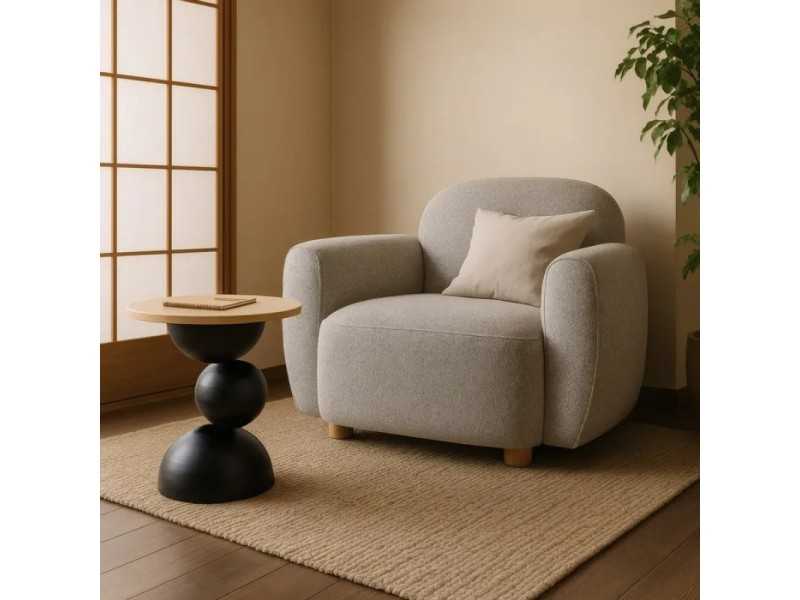 Sillón tapizado de diseño vintage - ABACO 1