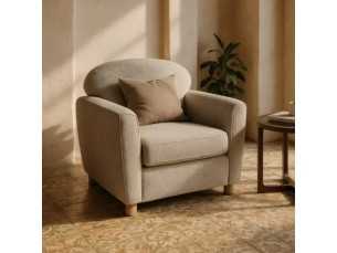 Vintage design upholstered armchair - ABACO 3