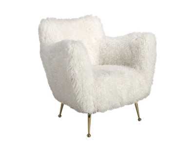 Upholstered designer armchair with gold stainless steel legs - ARAN Upholstered designer armchair with gold stainless steel legs - ARAN