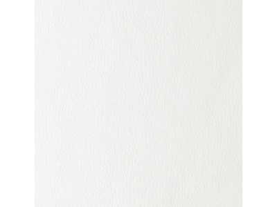 Chaise design tapissé de cuir synthétique avec structure en acier inoxydable - ADALENE SILVER