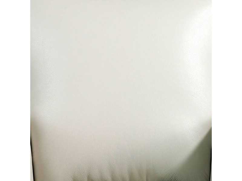 Sillón tapizado en piel genuina y estructura en acero epoxi negro - BASTIAN PERLA