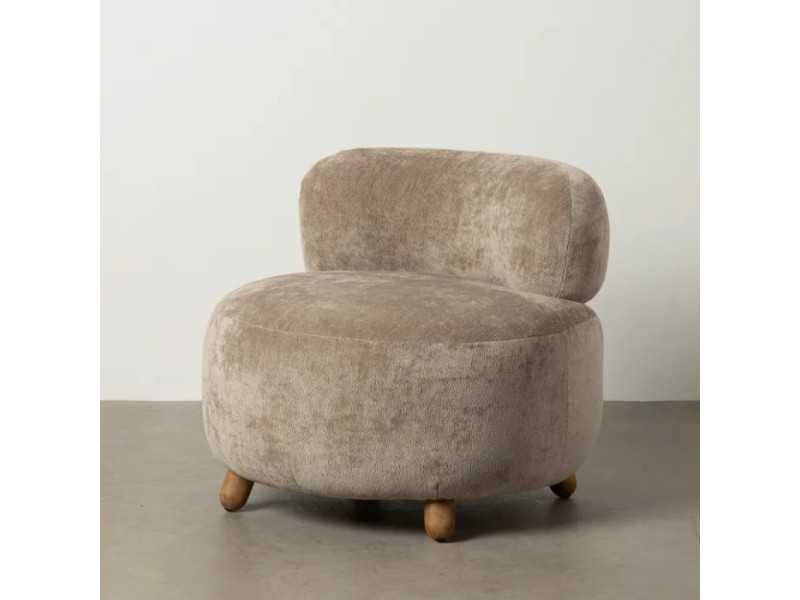 Upholstered designer armchair - BOLA