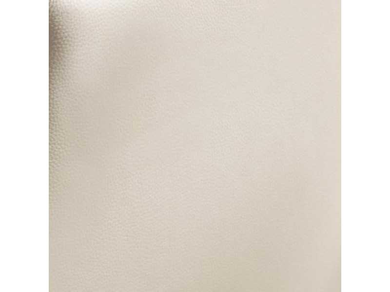 Classic design armchair upholstered in genuine leather with exposed wood - ISABELINNE