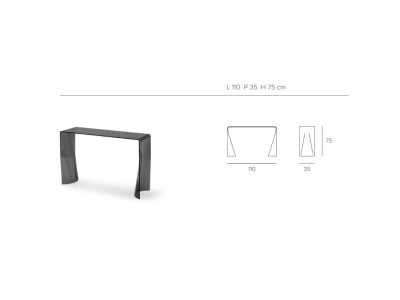 Tempered glass console - ADAMO