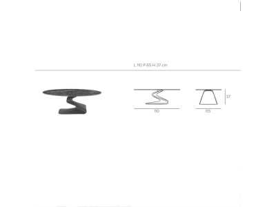 Italian-designed coffee table with tempered glass or porcelain marble top - ADALGISA Italian-designed coffee table with tempered glass or porcelain marble top - ADALGISA