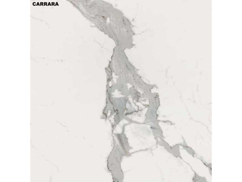 Italian design fixed table with glass or porcelain marble top - AALMA VERRE
