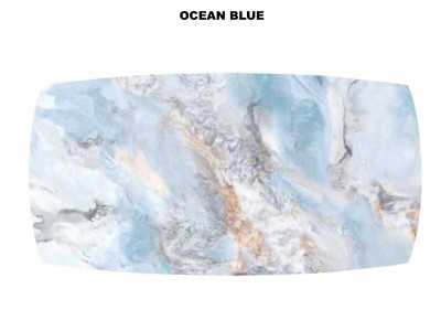 Mesa fija de diseño italiano con tapa de cristal o mármol porcelánico - AALMA VERRE