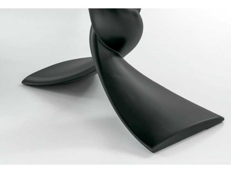 Italian-designed extendable table with porcelain marble top - AALMA GIRO