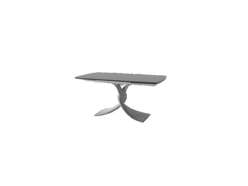 Italian-designed extendable table with porcelain marble top - AALMA GIRO
