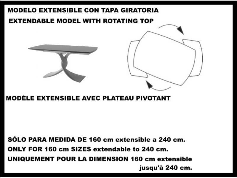 Italian-designed extendable table with porcelain marble top - AALMA GIRO