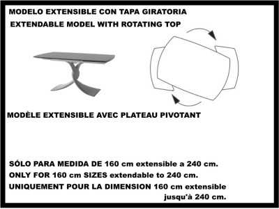 Italian-designed extendable table with porcelain marble top - AALMA GIRO Italian-designed extendable table with porcelain marble top - AALMA GIRO